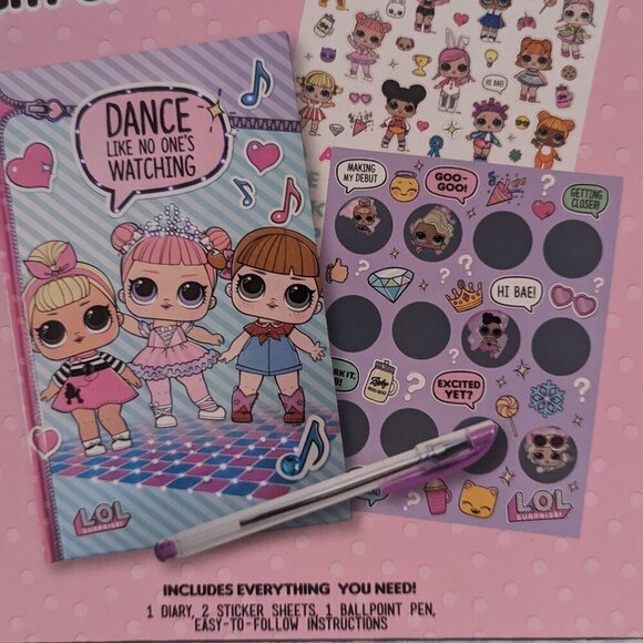 NWT LOL Surprise! Light Up Diary Pink L.O.L. Dolls Journaling Writing LED NIP - Picture 6 of 8
